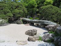 徳島城表御殿庭園 緑泥片岩